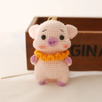 Cute Puppy Crochet Keychain Handmade Dog Bag Charm
