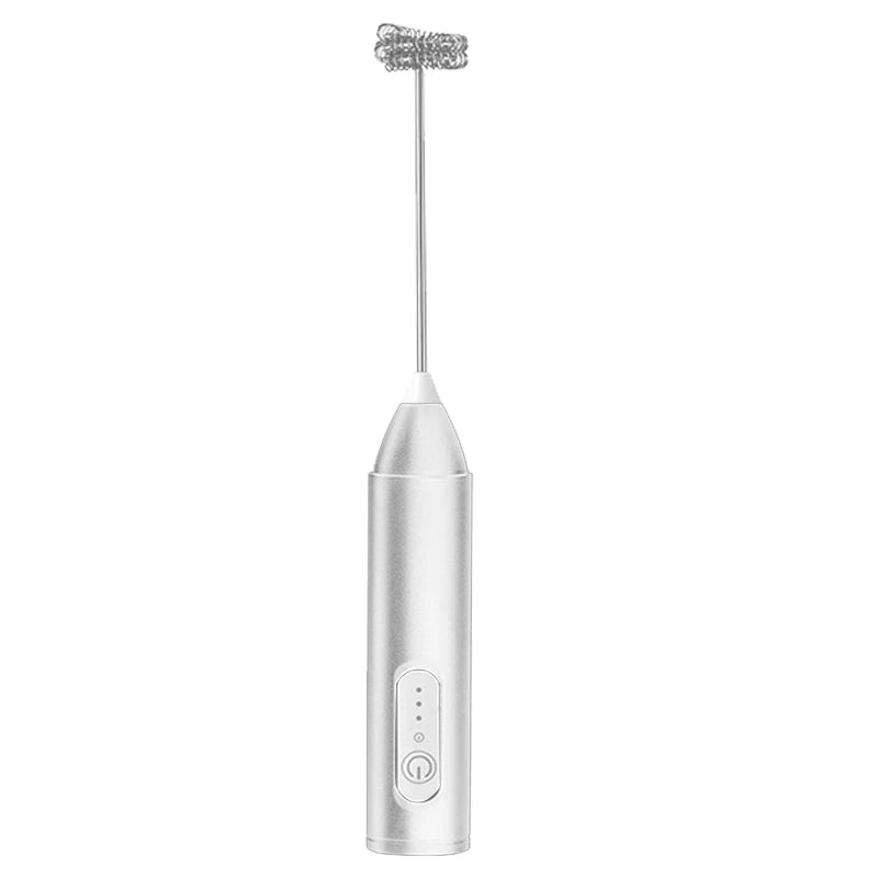 Wireless Electric Milk Frother Type-C Rechargeable Handheld Coffee Whisk Mixer