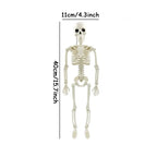 Happy Halloween Modeling Humanoid Skeleton Decorative Props Haunted House Home Bedroom Balcony Decoration Party DIY Supplies