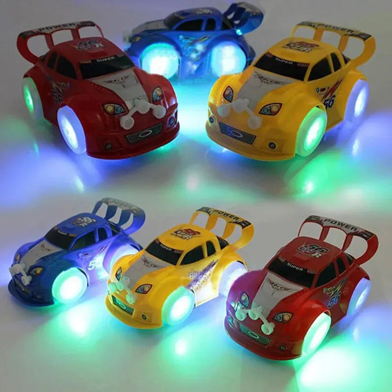 Electric Turn To Music Lights Dazzling Toy Car Model Boy Birthday Holiday Best Gift