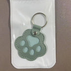 Dog Hair Collector Keychain Leather Pet Memorial Keepsake for Dogs and Cats, Fur Storage Pendant Charm Gift Keychain