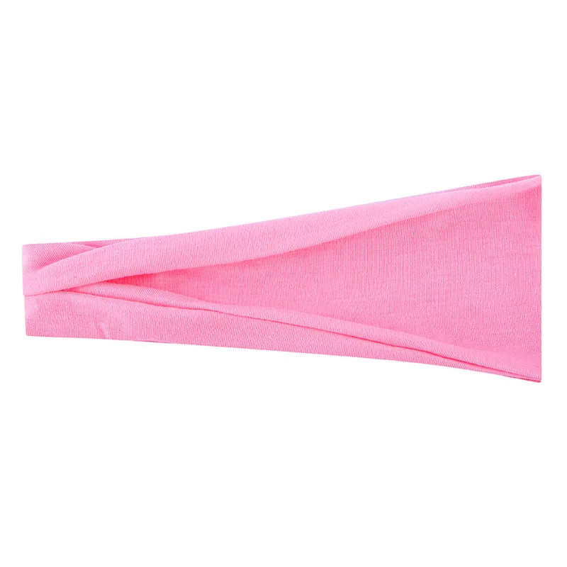Women's Solid Color Elastic Turban Yoga Headband
