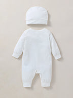 2Pcs Baby Boys/Girls All Seasons Long Sleeve Cute For Newborn 0-1Y Romper Unisex Jumpsuit O-neck Daily Wear Clothes