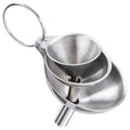 3–5 Pcs Stainless Steel Kitchen Funnel Set – Food Grade Bottle Filling & Spice Transfer Tool
