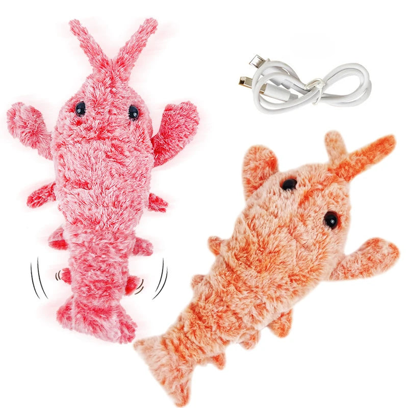 Electric Jumping Lobster Cat Toy for Interactive Indoor Hunting Play