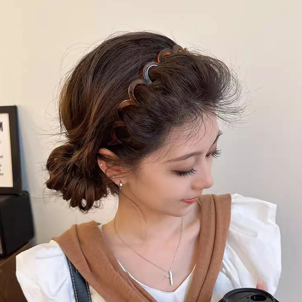 Korean U Shape Non-Slip Hair Comb Headband for Women