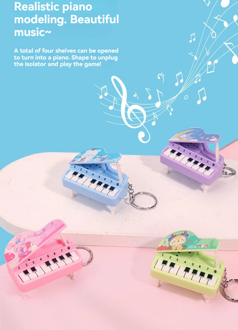 Mini Desktop Piano Keychain Musical Toy for Kids and Music Lovers
