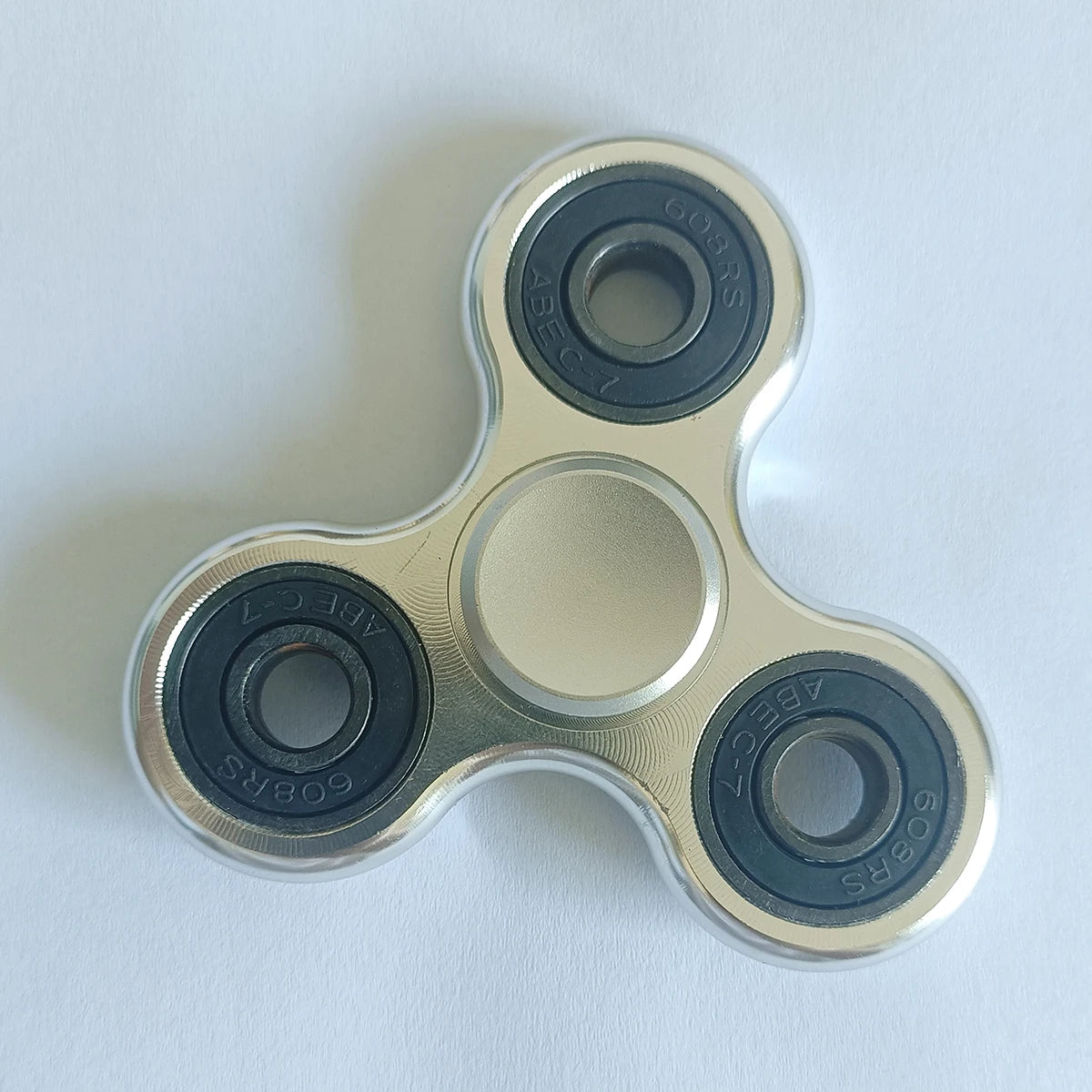 Aluminum Alloy Fidget Spinner Stress Relief Toy – Silent Desk Gadget