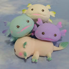 1/4pcs Axolotl Squeeze Ball Cute Fish Relax Cartoon Antistress Squishy Stress Relief Slow Rising For Adult Kids Stretch Toys