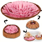 Washable Felt Dog Snuffle Mat for Slow Feeding and Nose Work