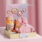 Wooden Miniature Doll House DIY 3D Puzzle Building Kit