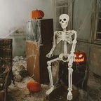 Halloween Decorations Skeleton,Posable Human Shape Skeleton,Halloween Fake Bone Horror Decoration