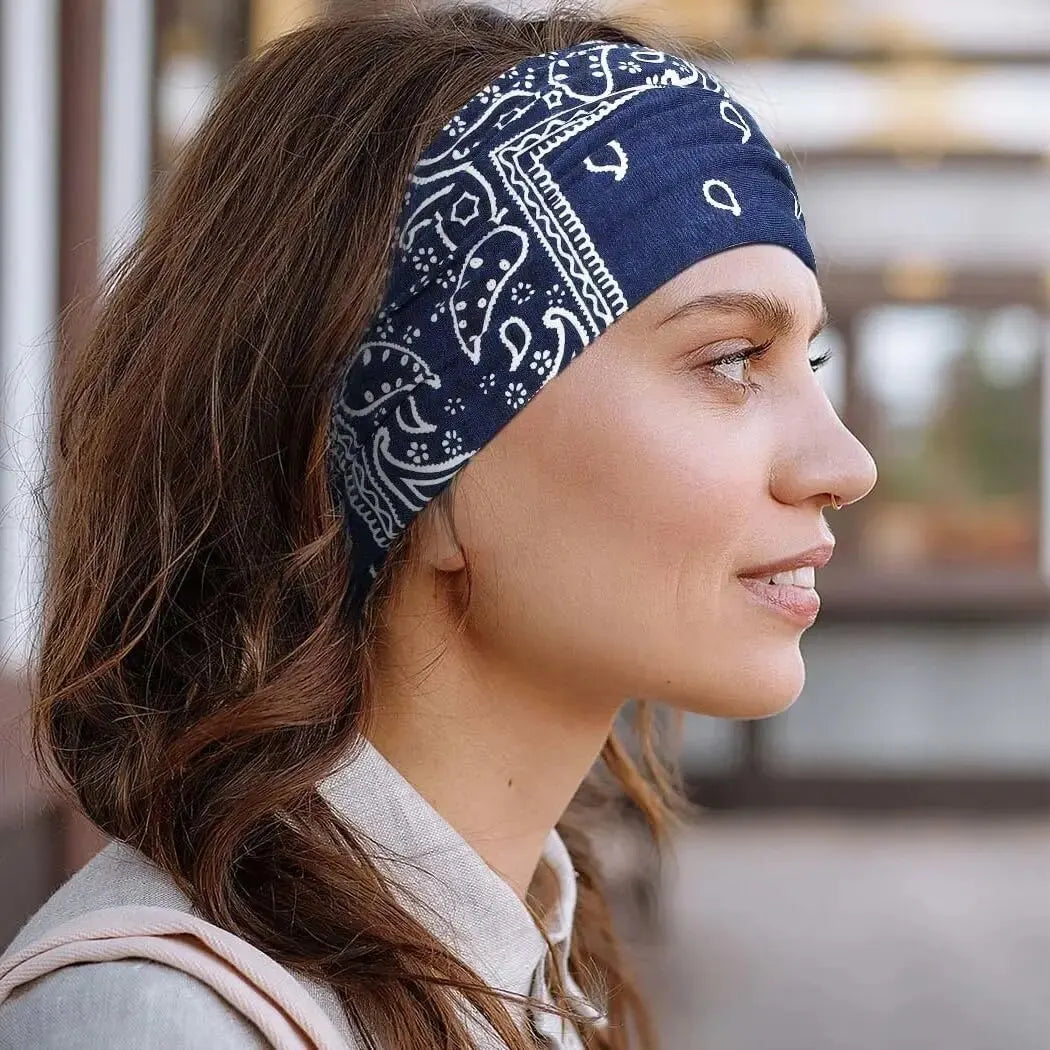 Stretchy Wide Knotted Yoga & Sports Headband for Women