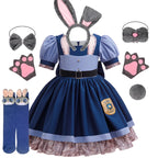 Girls Judy Hopps Bunny Police Costume Dress – Zootopia Outfit