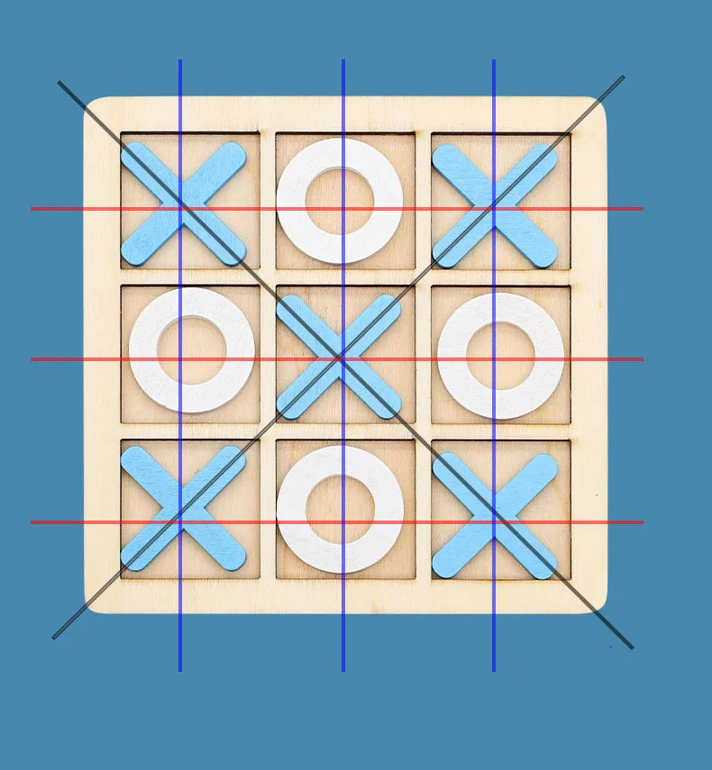 Montessori Wooden Mini Chess Brain Training Puzzle Toy for Kids