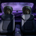 2/4pcs Halloween Scary Reaper Lady Print Car Headrest Covers Horror Style Vehicle Seat Head Cover Halloween Party Car Decoration