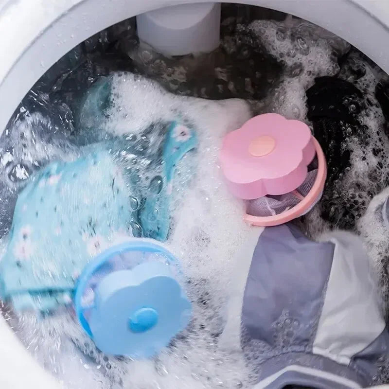 Reusable Pet Hair Catcher Laundry Ball, Washing Machine Floating Lint Filter Bag, Removes Cat Dog Hair from Clothes