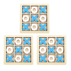 Montessori Wooden Mini Chess Brain Training Puzzle Toy for Kids