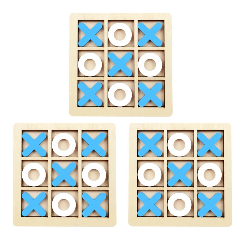 Montessori Wooden Mini Chess Brain Training Puzzle Toy for Kids
