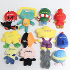 Thailand GMMTV CP Plush Keychain Cartoon Cute Filling PP Cotton Pendant JAIDEE BABII WIN ForceBook AouBoom Fans Birthday Gift