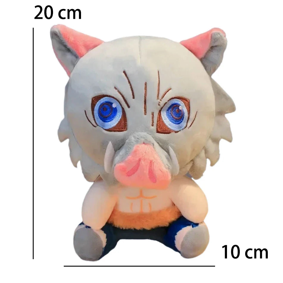 @20cm Hot Japan  Slayer Plush Dolls Lovely Anime Kimetsu No Yaiba Kamado Tanjirou Nezuko Zenitsu Kyoujurou Toys Kids Gifts