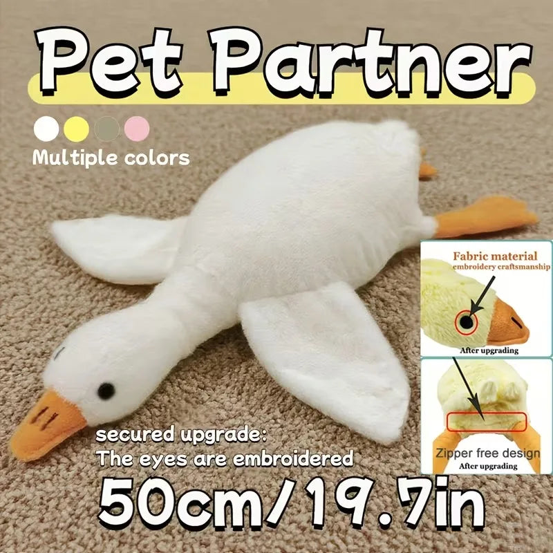 Soft Colorful Duck Plush Pet Toy for Dogs and Cats Comfort