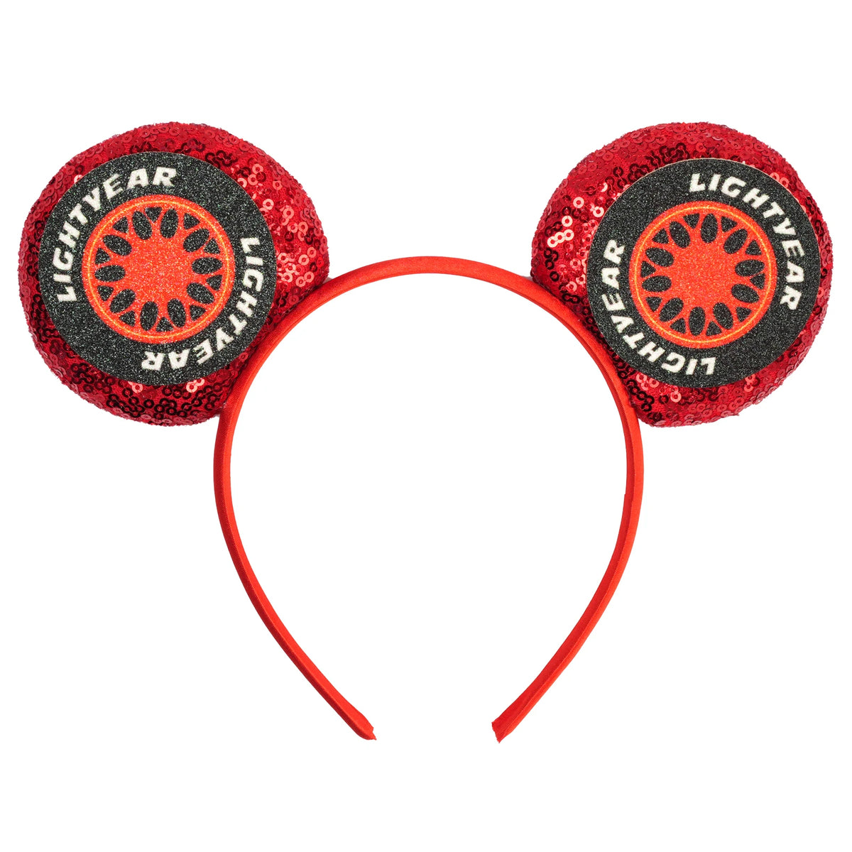 Disney Anime Cars Ears Headbands Women Sequins Bow Hairband Girls Pixar 95 Lightning McQueen Hair Accessories Kids Headwear Gift