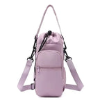 Portable Insulated Water Bottle Carrier Bag with Phone Pocket