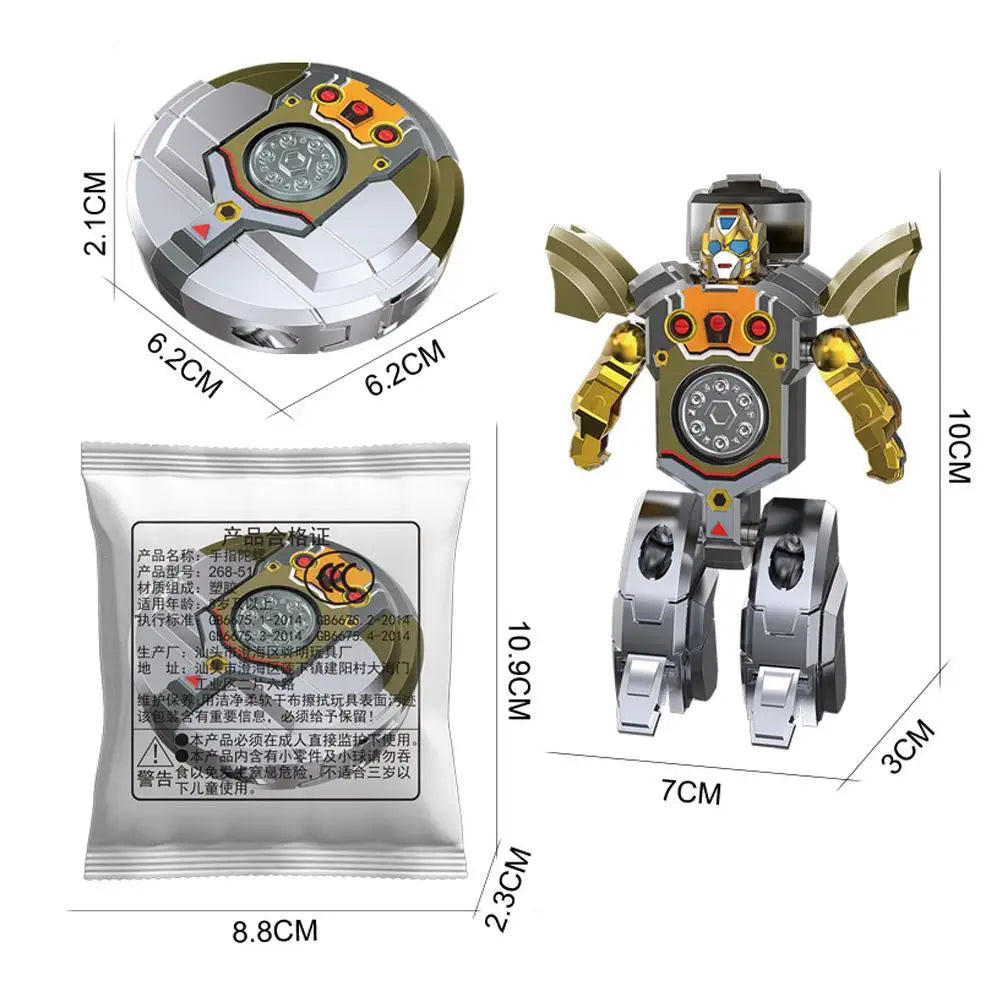 Creative Robot Transforming Fidget Spinner Stress Relief Toy