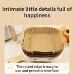 Disposable Air Fryer Paper Liners – Oil Proof Non-Stick Parchment Baking Paper