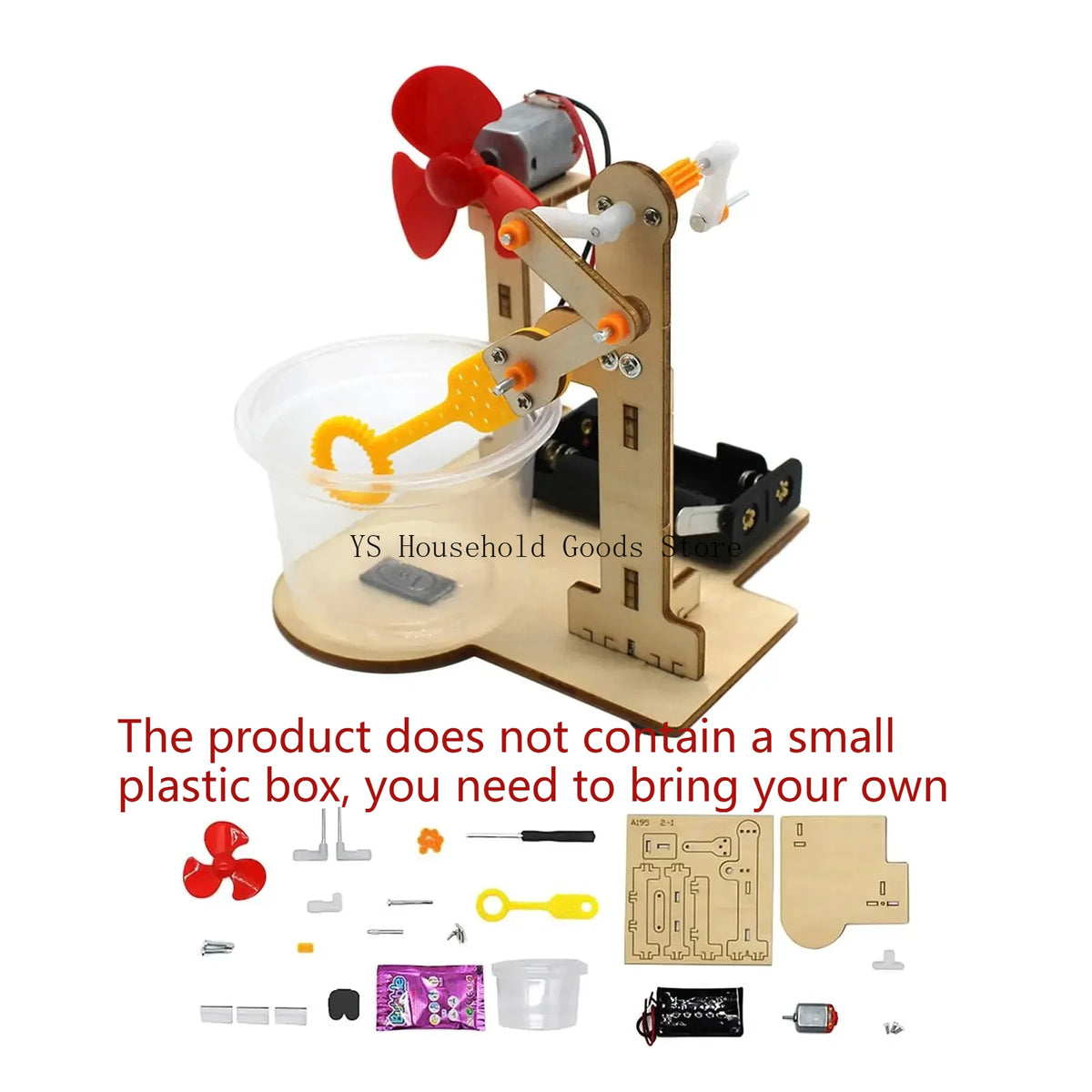 Wooden STEM Science Experiment DIY Educational Building Kit for Kids