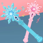 Magic Wand Girl Princess Flash Wand Glowing Sound Effect Fantasy Fairy Stick Cartoon Flash Wand Children's Toys Birthday Gift