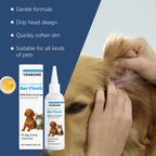Cat Dog Ear Cleanser Relieve Discomfort Remove Ear Mite Dirt for Odor Control Itch Relief Pet Ear Care Cleaning Products 100ml