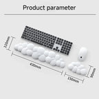 Ergonomic Mouse Pad with Wrist Rest for Keyboard, Cloud Anti-Slip Desktop Office Gamer Mouse Pad with Wrist Rest