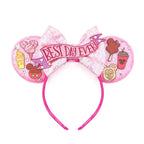 Mouse Ears Sequin Bow Cosplay Headband for Women & Adults