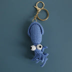 Cute Crochet Stingray Keychain Marine Fish Bag Charm