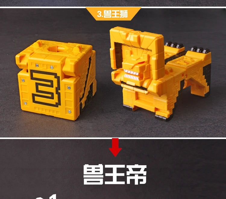 Math Cube Transformation Robot Toy