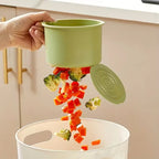 Press Type Drain Basket Food Strainer and Sink Organizer for Kitchen