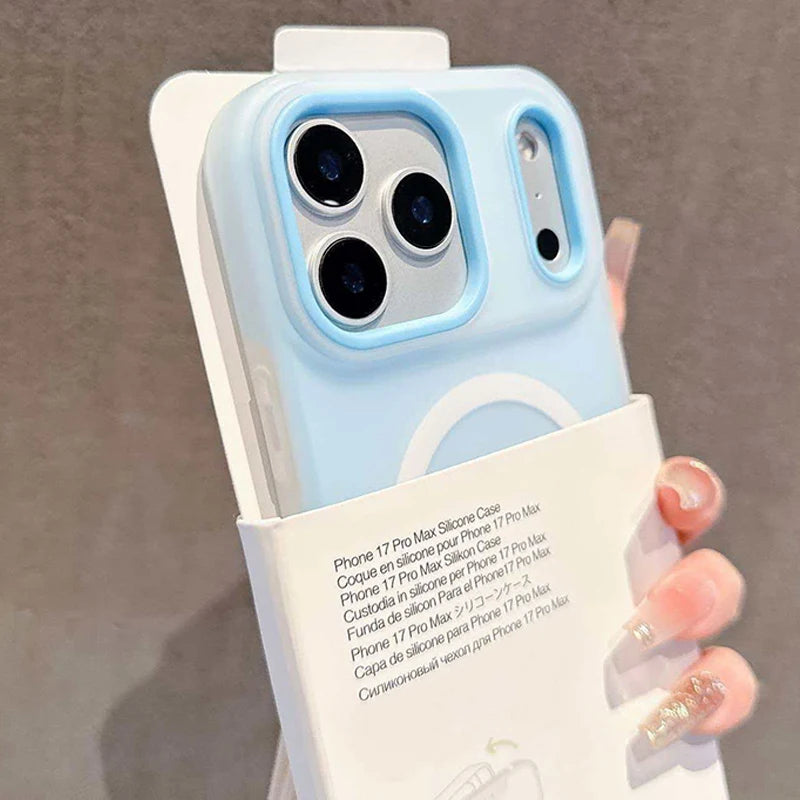 Luxury Candy Color 2 IN 1 Magnetic Case For iPhone 18 17 Air 16 15 14 13 12 11 Pro Max Plus For Magsafe Wireless Charge Cover