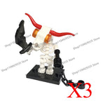Halloween Scene Building Blocks Skeletons Ghosts Army King Assembled Charactesrs Figures DIY Accessories Bricks Toys Kids Gifts