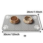 Pet Feeding Mat-Absorbent Pet Placemat for Food and Water Bowl with Waterproof Rubber Backing Quick Dry Water Mat for Dog Cat