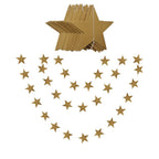 4M Star Garland 7cm 10cm Paper Stars Streamer Glitter Bunting for Birthday Party Decoration Kids Room Decor Baby Shower Supplies