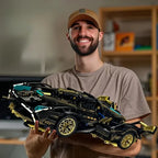 1690PCS Green Racing Car Building Blocks – DIY Model Kit