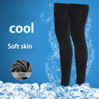 Summer Sun Protection Leg Cover High Elastic Breathable Quick-Drying Silicone Anti-Slip Cycling Leg Cover Sun Protection Running