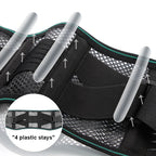1PCS Lower Back Brace for Pain Relief – Adjustable Lumbar Support Belt for Sciatica- Breathable & Stabilizing with 4 Steel Stays