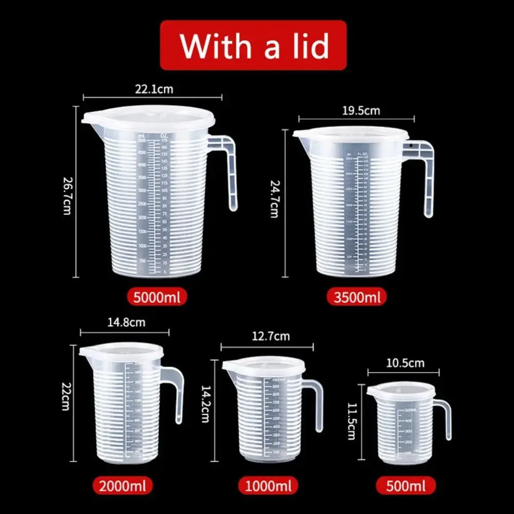 Food Grade Plastic Measuring Cup with Scale – Graduated Kitchen Measuring Jug