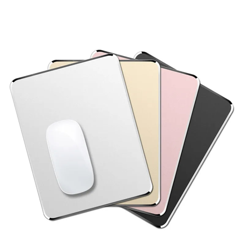 Aluminum Metal Mouse Pad Hard Smooth Matte Finish Non-Slip Waterproof Thin Design for Fast Accurate Control Office Home Use