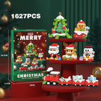 Christmas Building Block Santa Claus Snowman Elk Tree Micro Brick Puzzle Assembly Model Home Decoration Xmas Party Gift Kid Toy