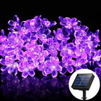LED Solar Cherry Blossom Light String Outdoor Courtyard Decoration Festival Cherry Blossom Waterproof Atmosphere Light String