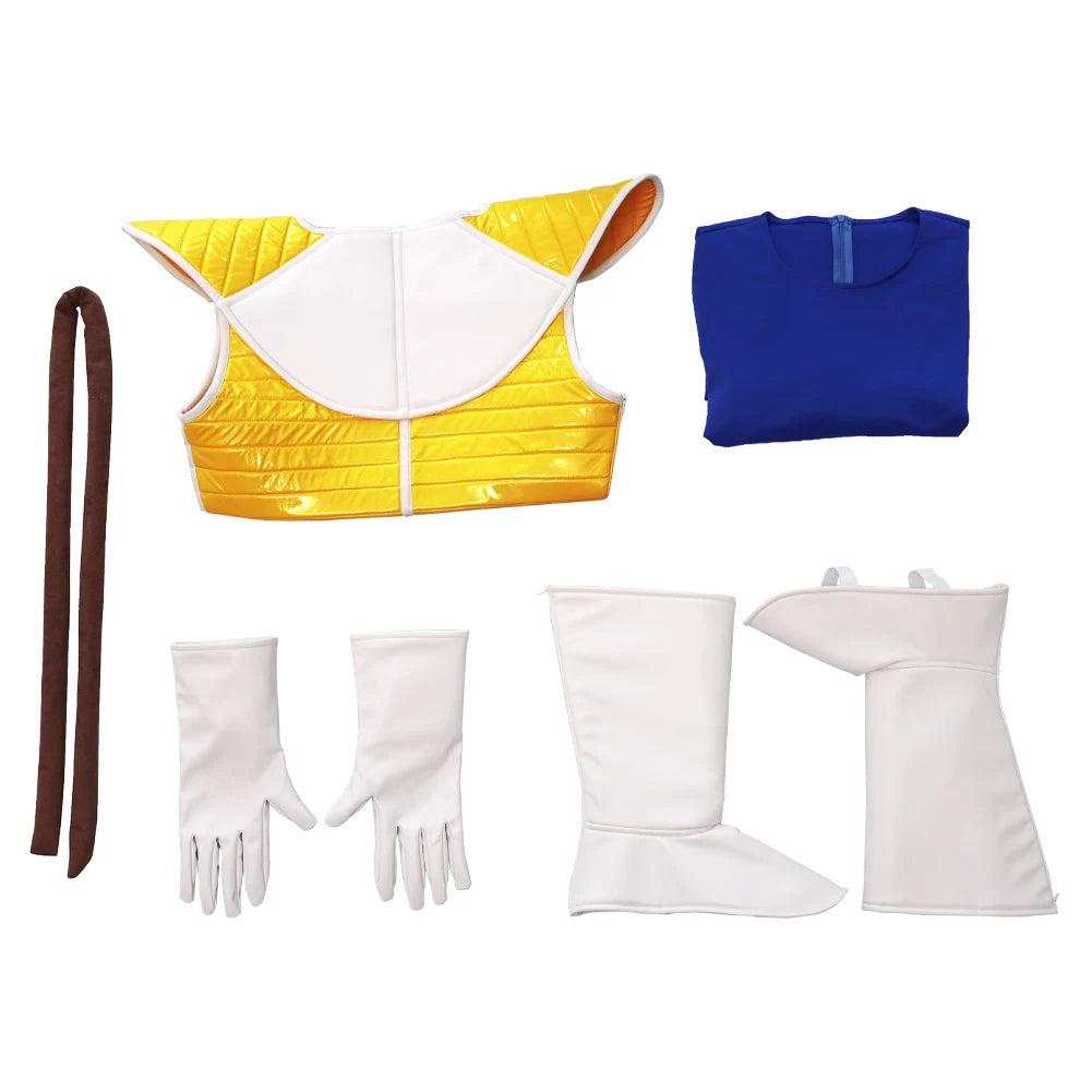 Adult Z Anime Fantasy Vegeta Cosplay Jumpsuit Hooded Hoodie Costume Men Uniform Outfits Halloween Carnival Party Suit
